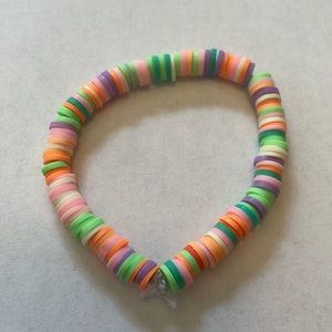 Handmade rainbow bracelet.